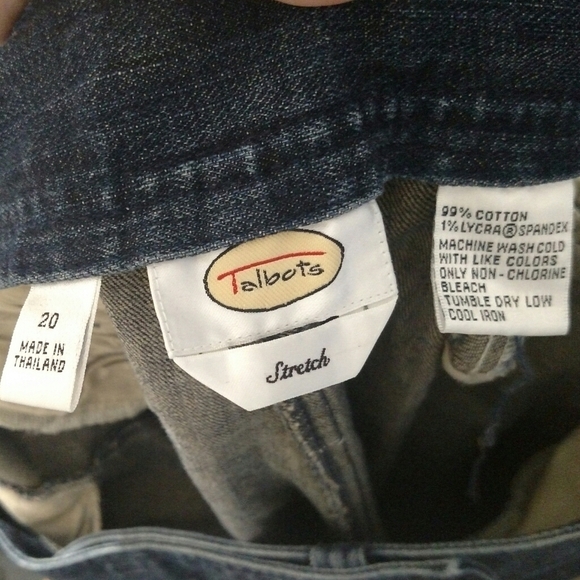 Talbots Dark Wash Stretch Flat Front Jeans - Picture 5 of 6